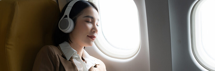 sleeping on airplane